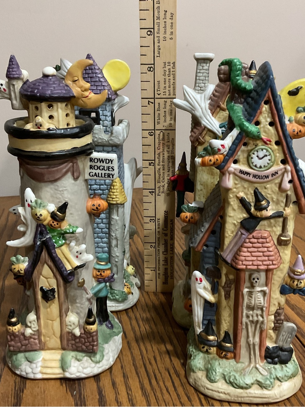 Halloween Tall Haunted House Ceramic Village Set - Picture 16 of 16
